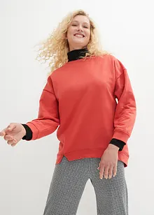 Sweat oversize avec détails fente sur la base, bonprix