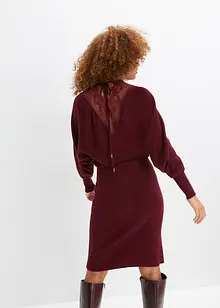 Robe en maille à dentelle, bonprix