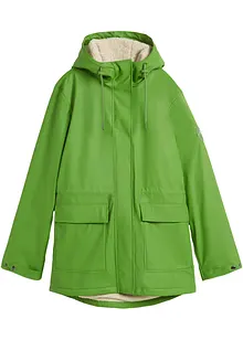 Veste de pluie avec doublure peluche en matière imperméable, bonprix