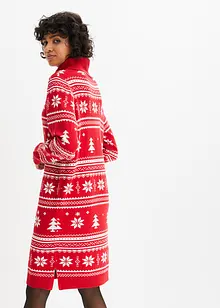 Robe de Noël en maille avec motif animal, bonprix