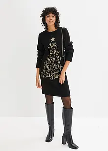 Robe en maille de Noël, bonprix