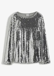 Blouse en paillettes, bonprix