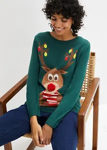 Pull de Noël renne, bonprix