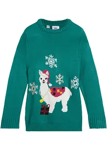 Pull en maille enfant avec motif de Noël, bpc bonprix collection