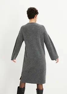 Robe en maille avec manches raffinées, bonprix