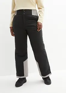 Pantalon de ski thermo fonctionnel coupe haute avec taille confortable, étanche, Straight, bonprix