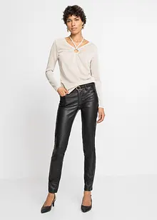 Pantalon extensible enduit, bonprix