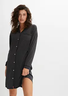 Chemise de nuit oversize à boutons, bonprix