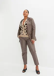 Gilet en maille léopard, bonprix