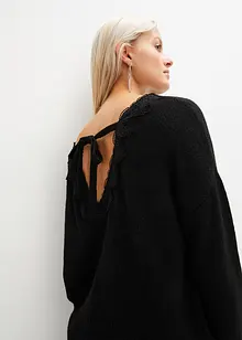 Pull avec dentelle, bonprix