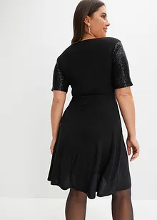 Robe courte à sequins, bonprix