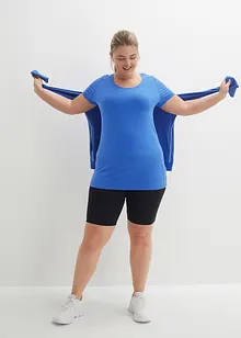 Lot de 2 T-shirts longs avec inscription, bonprix