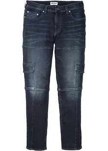 Jean extensible cargo slim, droit, bonprix