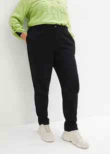 Pantalon chino extensible avec taille confortable et revers, bonprix