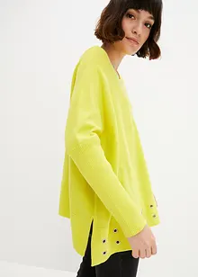 Pull poncho à œillets, bonprix