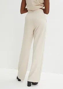 Pantalon à taille élastiquée en interlock épais, bonprix