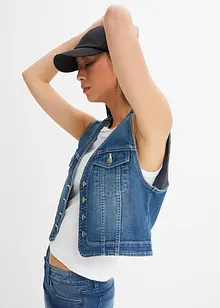 Gilet sans manches en jean extensible, bonprix