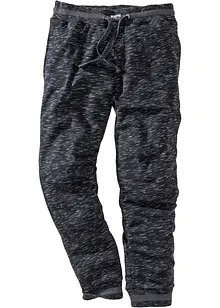 Pantalon de jogging chiné à finitions côtelées, bonprix
