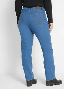 Jean droit taille mi-haute, extensible, bonprix