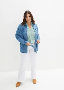 Veste en jean cargo avec ceinture, bonprix