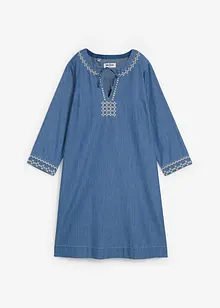 Robe en jean avec broderie, bonprix