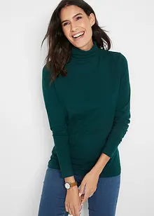 Lot de 2 T-shirts manches longues 100% coton, bonprix