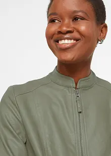 Veste en viscose enduite, bonprix