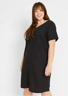 Robe courte en lin majoritaire, bonprix