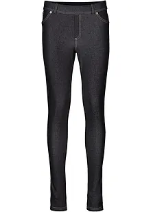 Legging aspect jean en coton mélangé, bonprix