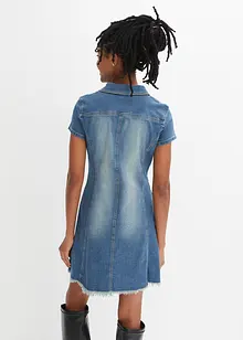 Robe en jean boutonnée, bonprix