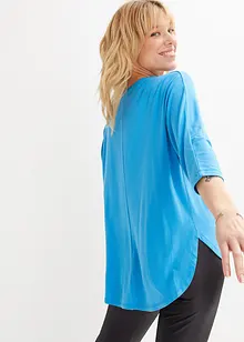 T-shirt manches 3/4 en viscose et élasthanne, bonprix