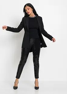 Blazer long à bouton bijou, bonprix