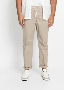 Pantalon droit extensible taille élastiquée, Regular, bonprix