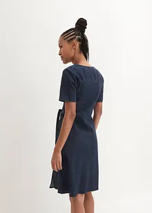 Robe en jean, effet portefeuille, bonprix