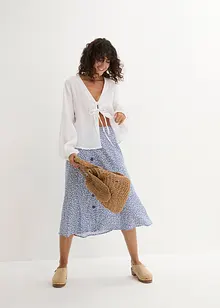 Jupe midi en viscose avec poches, bonprix