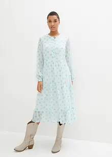 Robe en crêpe avec patte de boutonnage, bpc bonprix collection