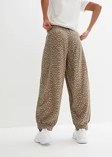 Pantalon en gaze de coton imprimée, bonprix