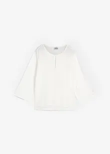 Blouse avec soie minoritaire et empiècement tissé, bonprix