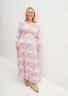 Robe maxi de grossesse imprimée avec fonction allaitement, bonprix