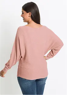 Pull oversize côtelé, bonprix