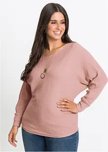 Pull oversize côtelé, bonprix