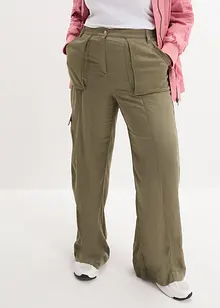 Pantalon large et fluide style cargo, bonprix