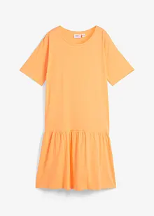 Robe courte à volant en jersey de coton, bonprix