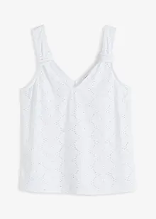 Top à broderies anglaises, bonprix