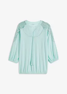 T-shirt oversize avec dentelle crochet, BODYFLIRT