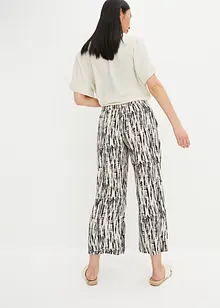 Pantalon taille extensible imprimé, bonprix