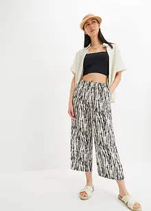 Pantalon taille extensible imprimé, bonprix