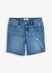 Short long en jean extensible, Regular Fit, John Baner JEANSWEAR