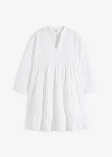 Robe-tunique à broderie ajourée, bonprix