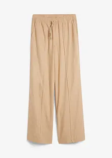 Pantalon en lin à plis religieuse, bonprix